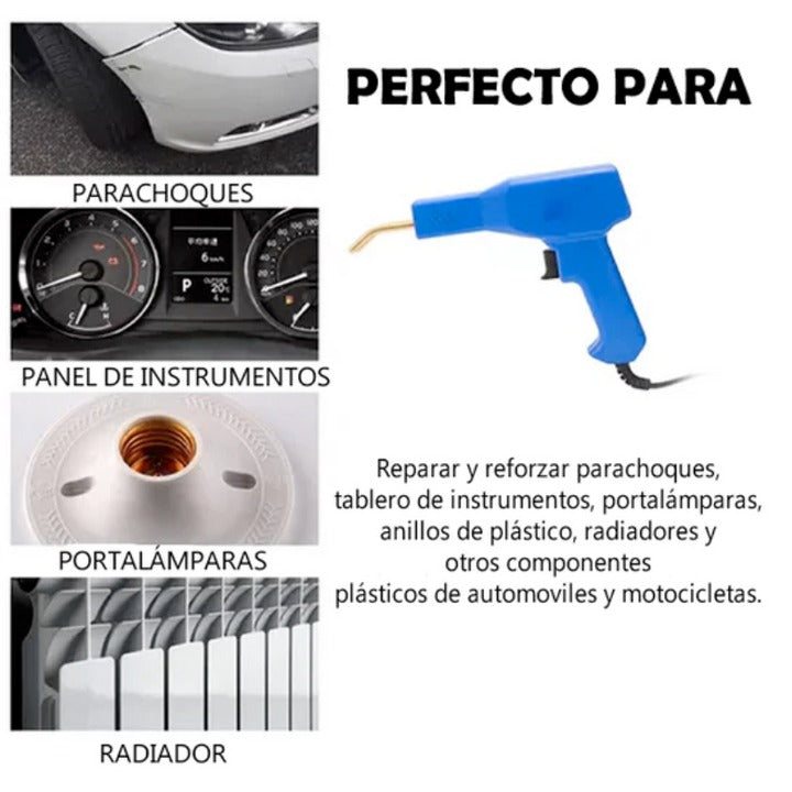 🔥🔧 Reparaciones Fuertes y Duraderas con la Pistola Soldadora para Plásticos 💪⚡-Pide Y Paga En Casa + Envío Gratis.