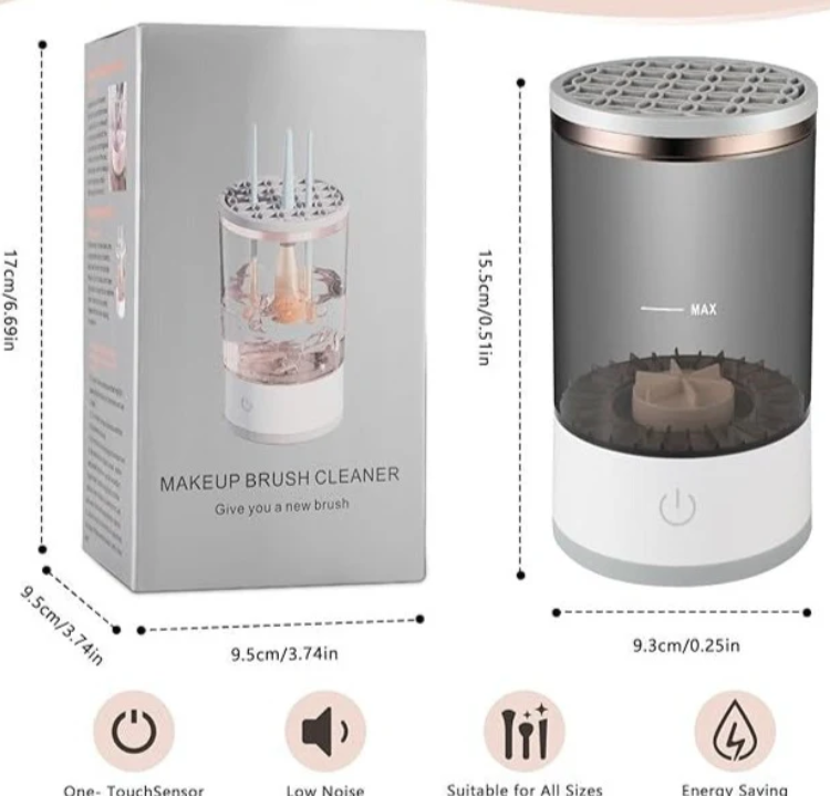 🖌️✨ Máquina Limpiadora de Brochas Eléctrica – ¡Brochas Limpias en Segundos! 🚀💄Dale a tus brochas una limpieza profunda y sin esfuer