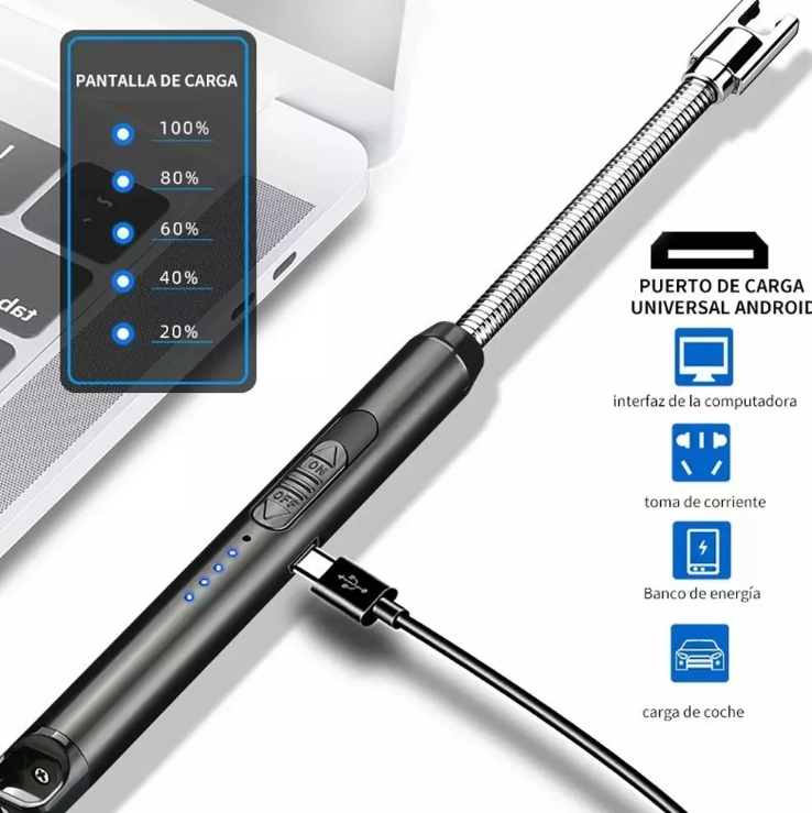 🔥 Encendedor Chispero Eléctrico USB – Sin Gas, Sin Llama, ¡Solo Potencia y Seguridad! ⚡🔌-Pide Y Paga En Casa + Envío Gratis.
