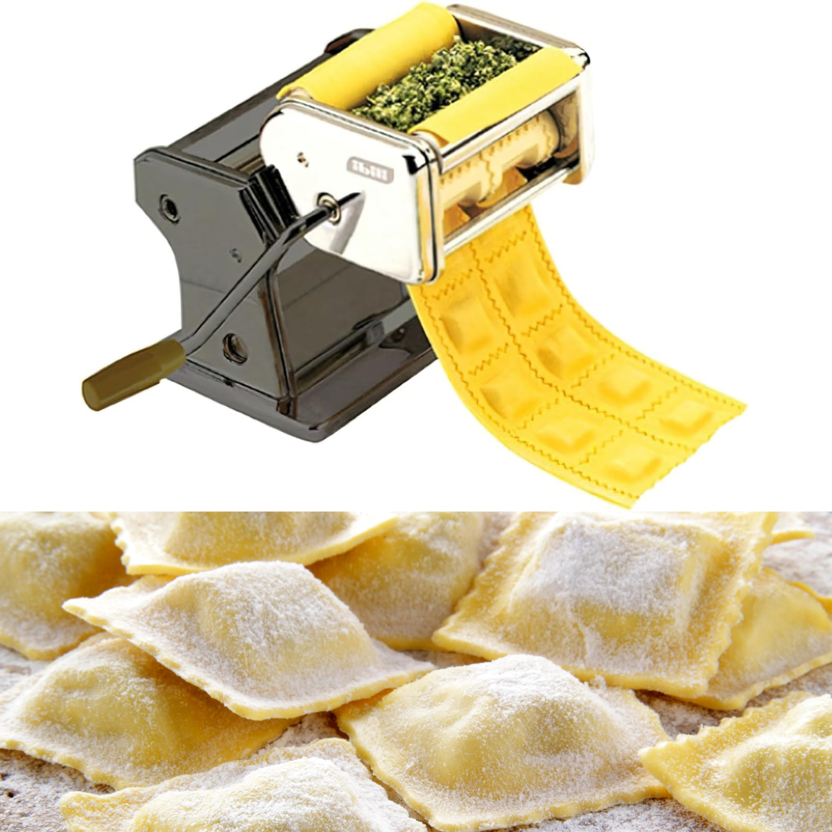 Máquina Manual para Hacer Ravioles Caseros – Disfruta de Pasta Fresca y Deliciosa en Casa de Manera Rápida y Sencilla - Pide Y Paga En Casa + Envío Gratis